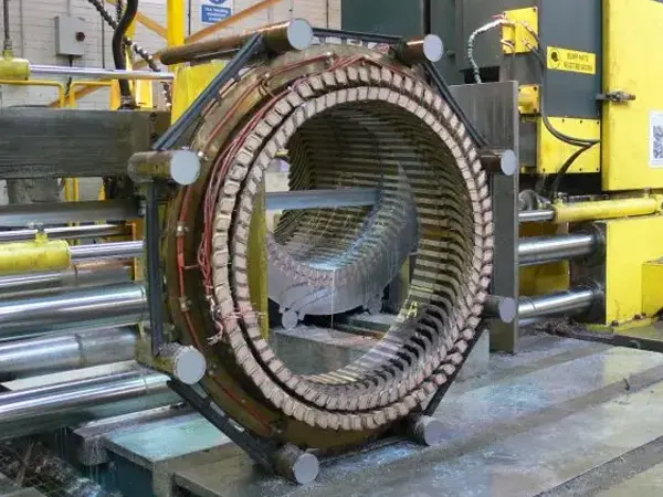 Motor generator stator sawn