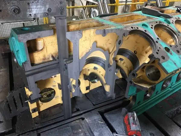 services engine block sectioning
